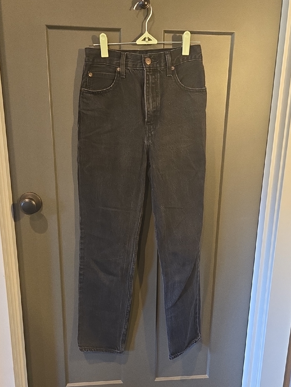 NEW Levi's Black Denim with Cream Label and Red Accent